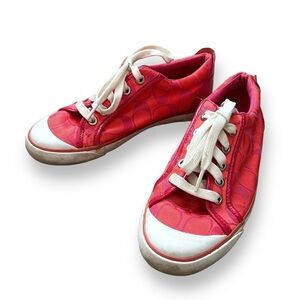Y2K pink monogram Coach Barrett sneakers